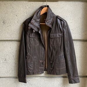 Danier Leather Coffee Brown Jacket
